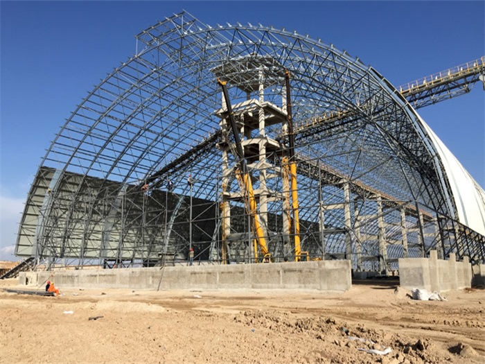 永康煤机油桶翘工程网架